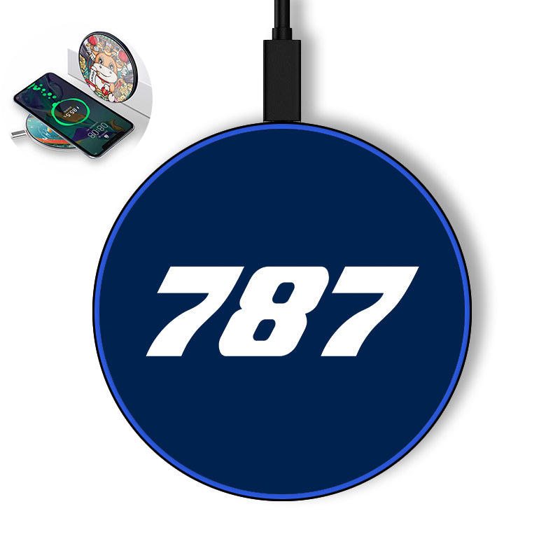 787 Flat Text Designed Wireless Chargers