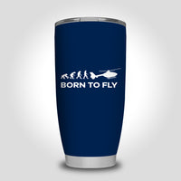Thumbnail for Born To Fly Helicopter Designed Tumbler Travel Mugs