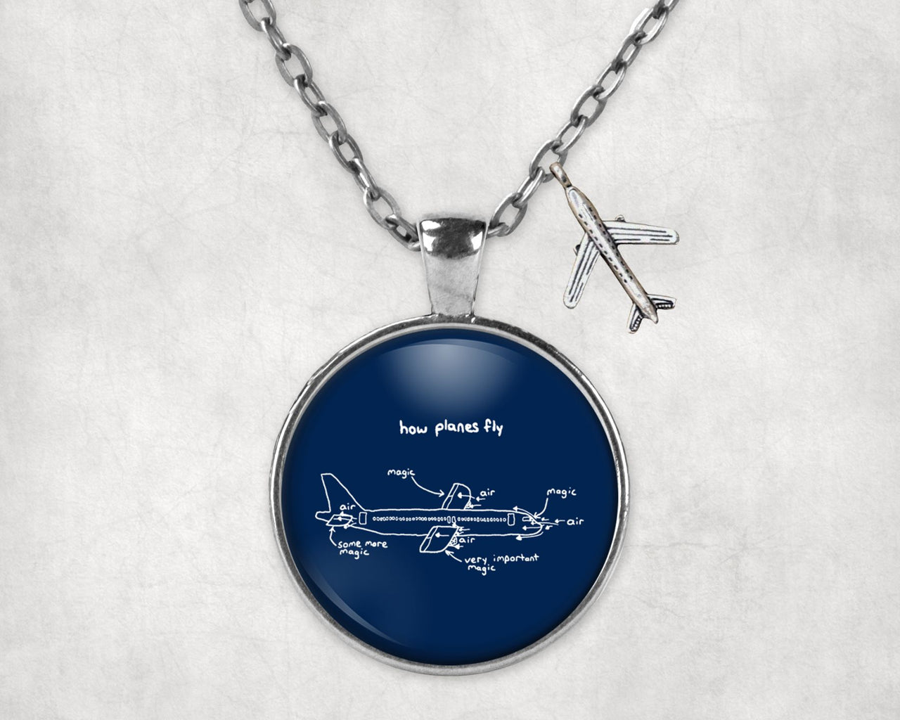 How Planes Fly Designed Necklaces