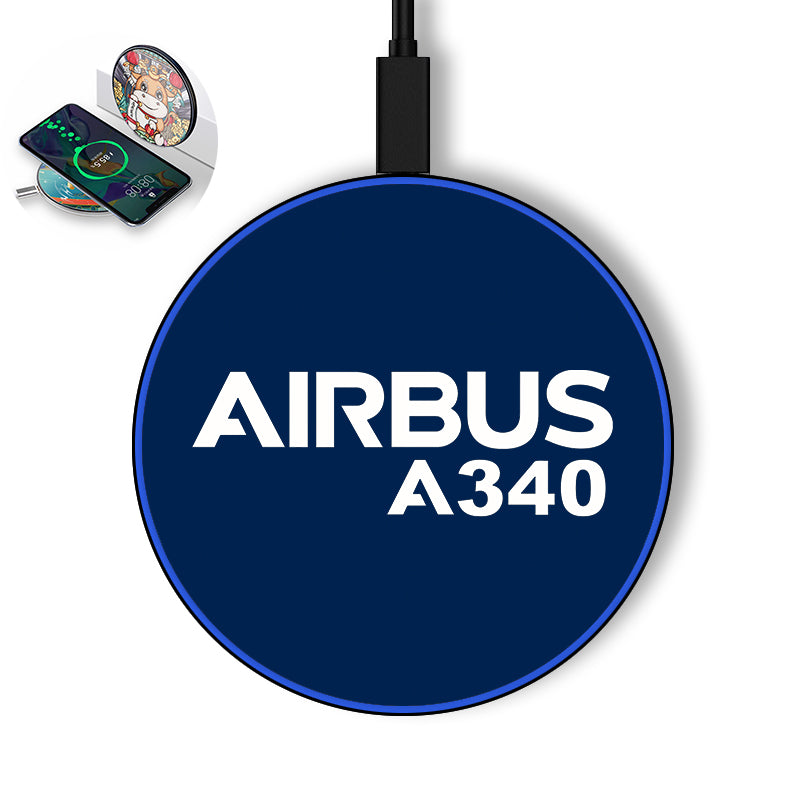 Airbus A340 & Text Designed Wireless Chargers