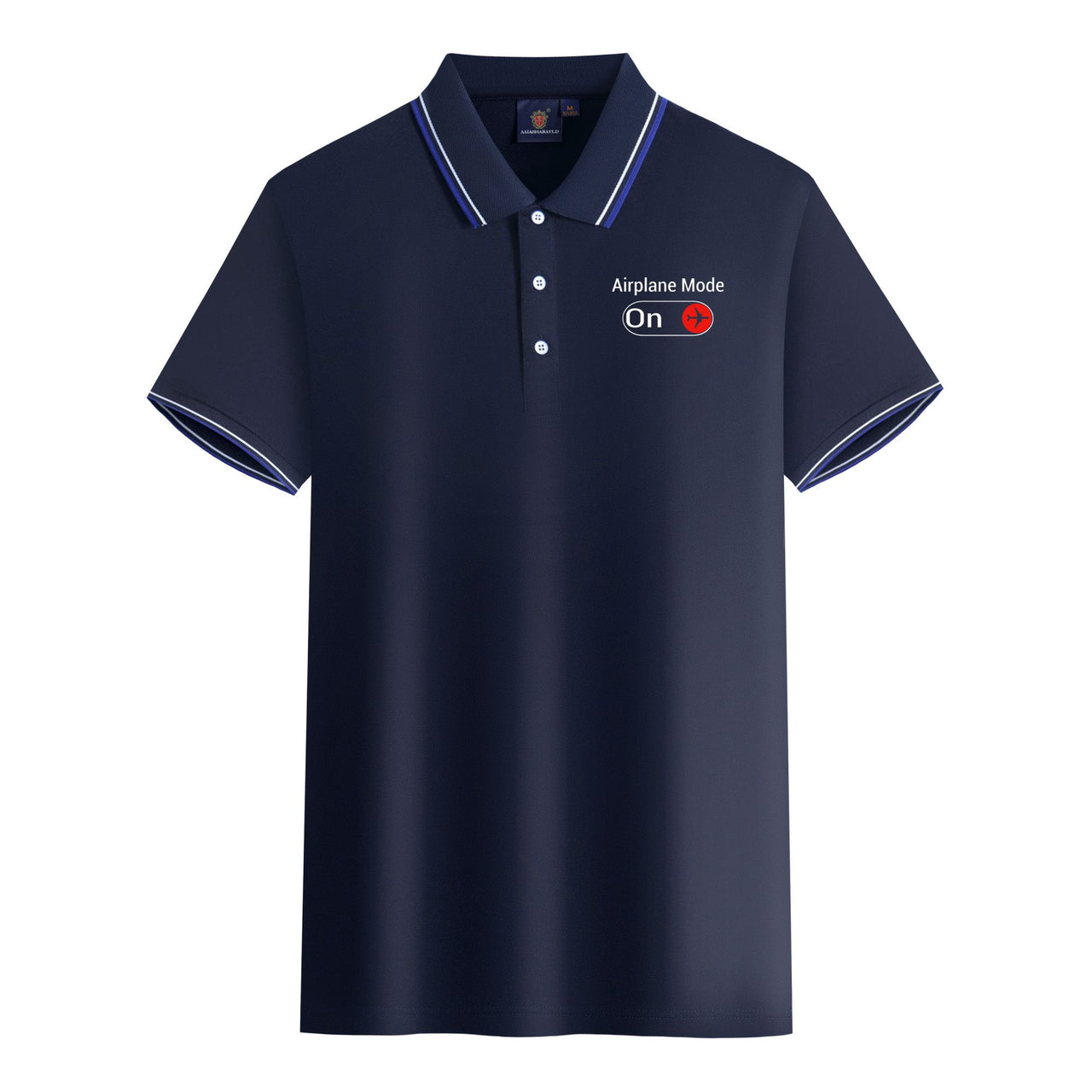 Airplane Mode On Designed Stylish Polo T-Shirts