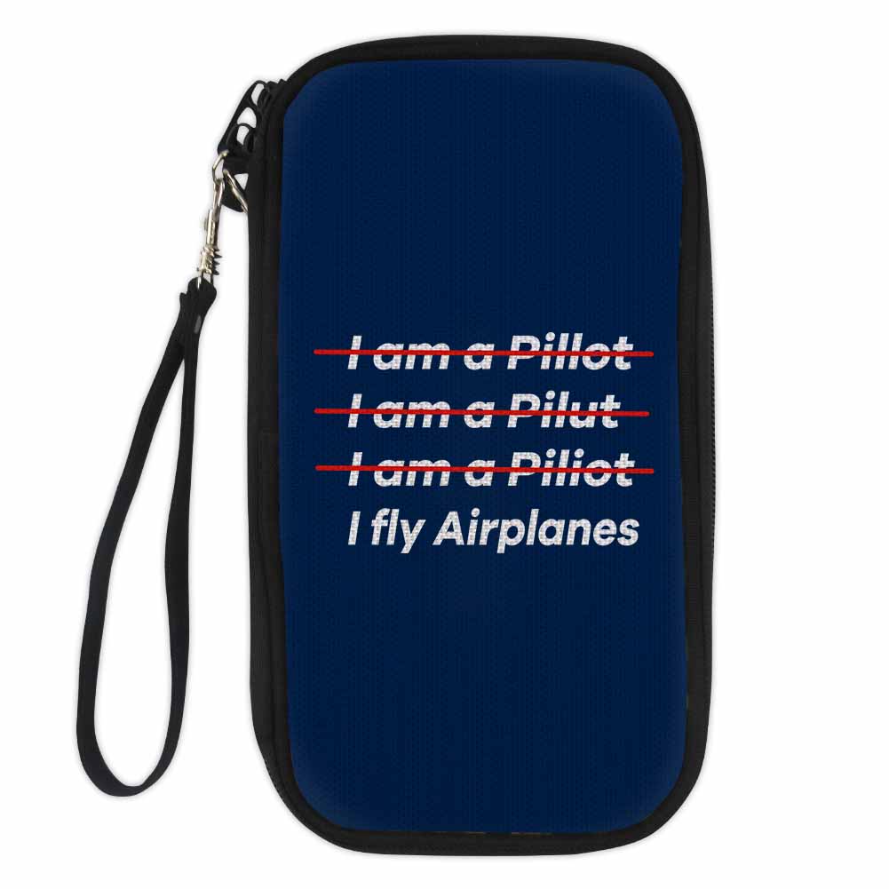 I Fly Airplanes Designed Travel Cases & Wallets