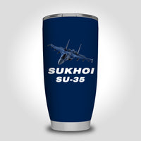 Thumbnail for The Sukhoi SU-35 Designed Tumbler Travel Mugs