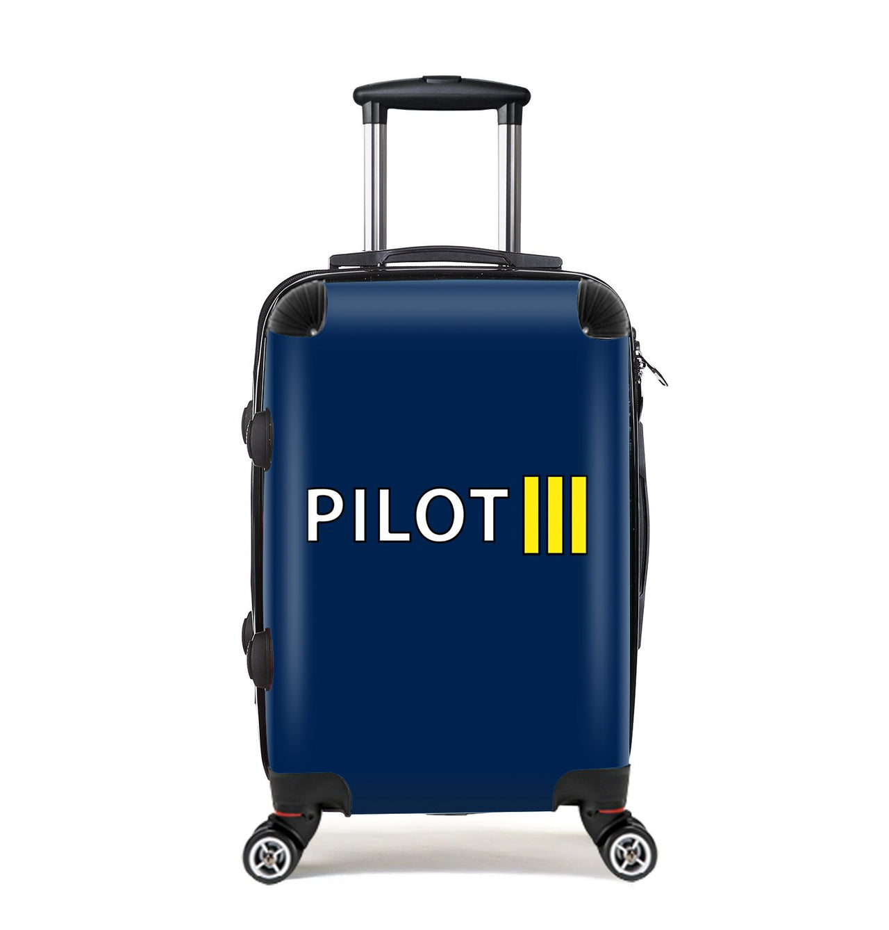 Pilot & Stripes (3 Lines) Designed Cabin Size Luggages