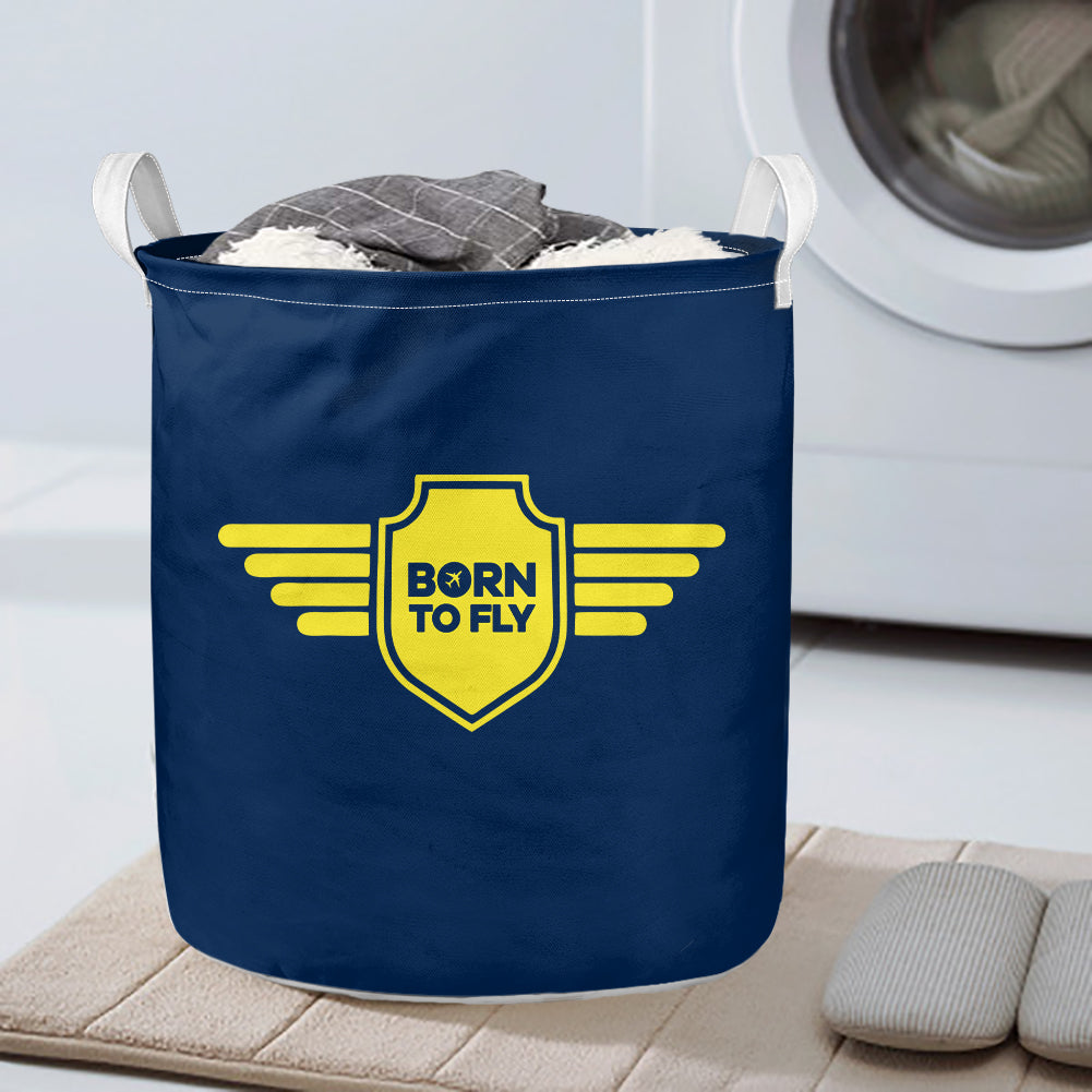 Born To Fly & Badge Designed Laundry Baskets
