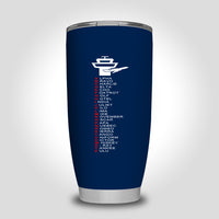Thumbnail for Aviation Alphabet Designed Tumbler Travel Mugs