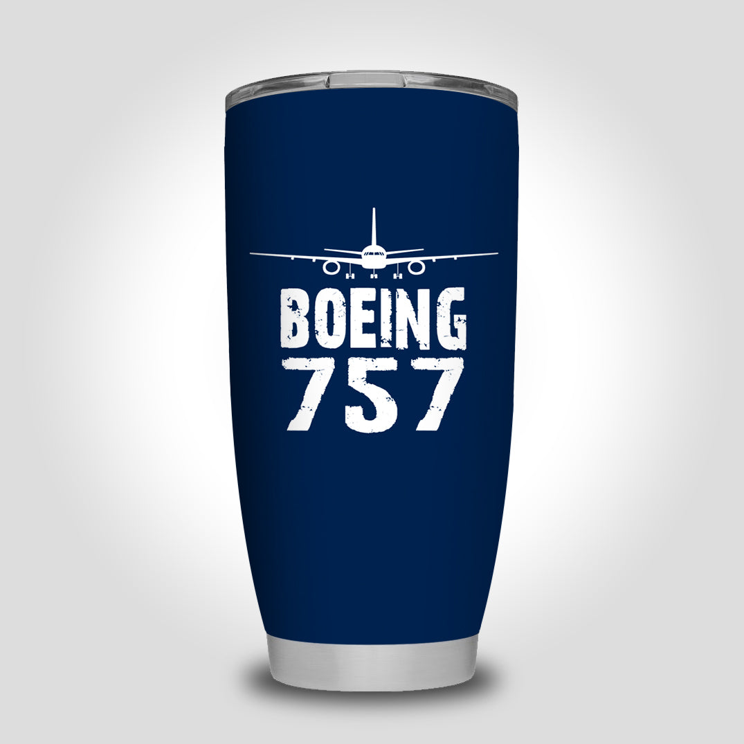Boeing 757 & Plane Designed Tumbler Travel Mugs