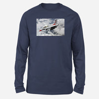 Thumbnail for US Air Force Show Fighter Jet 16 Designed Long-Sleeve T-Shirts