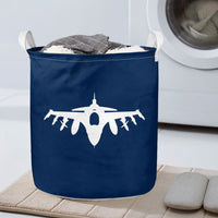 Thumbnail for Fighting Falcon F16 Silhouette Designed Laundry Baskets