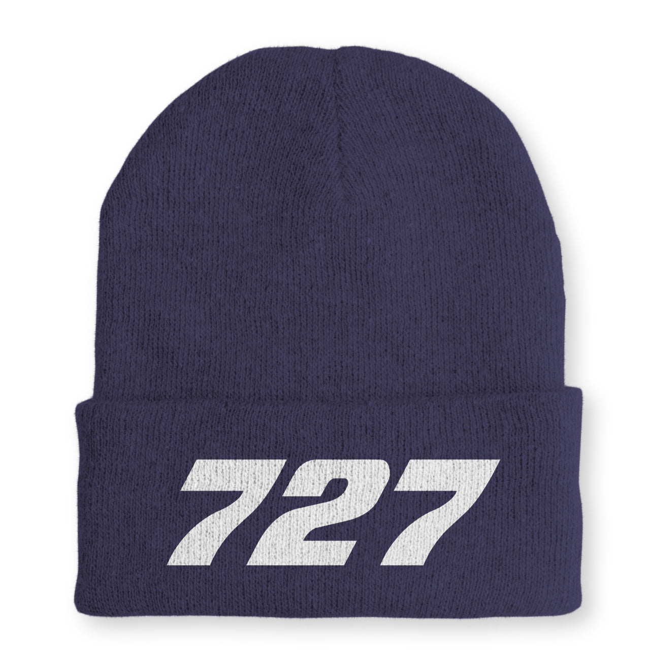 727 Flat Text Embroidered Beanies
