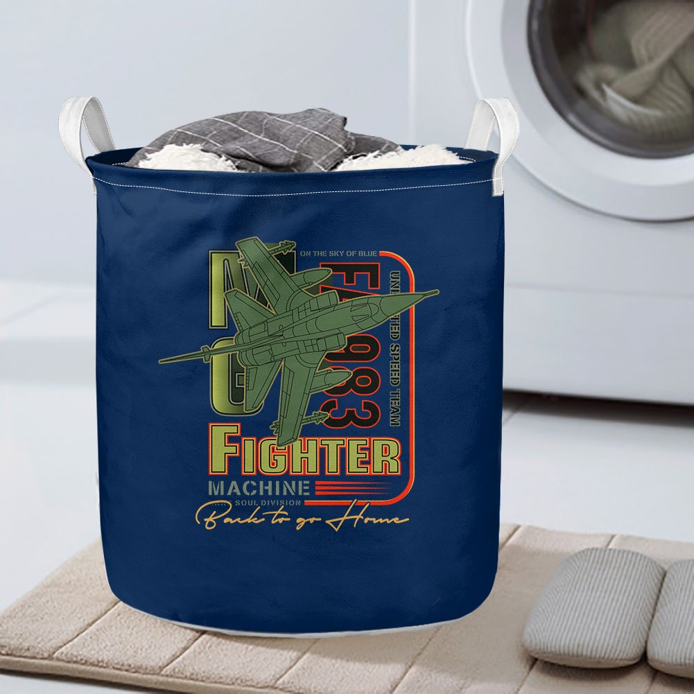 Fighter Machine Designed Laundry Baskets