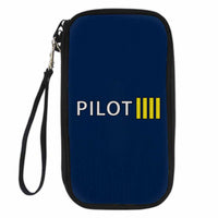 Thumbnail for Pilot & Stripes (4 Lines) Designed Travel Cases & Wallets