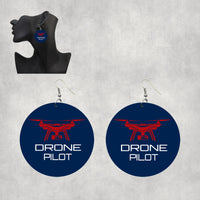 Thumbnail for Drone Pilot Designed Wooden Drop Earrings