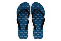 Thumbnail for Special BOEING Text Designed Slippers (Flip Flops)
