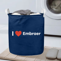 Thumbnail for I Love Embraer Designed Laundry Baskets