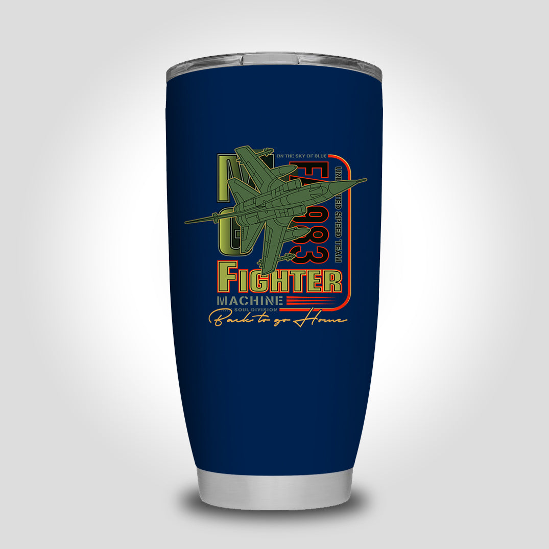 Fighter Machine Designed Tumbler Travel Mugs