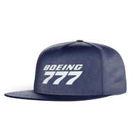 Thumbnail for Boeing 777 & Text Designed Snapback Caps & Hats