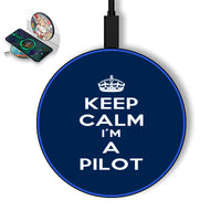 Thumbnail for Keep Calm I'm a Pilot Designed Wireless Chargers