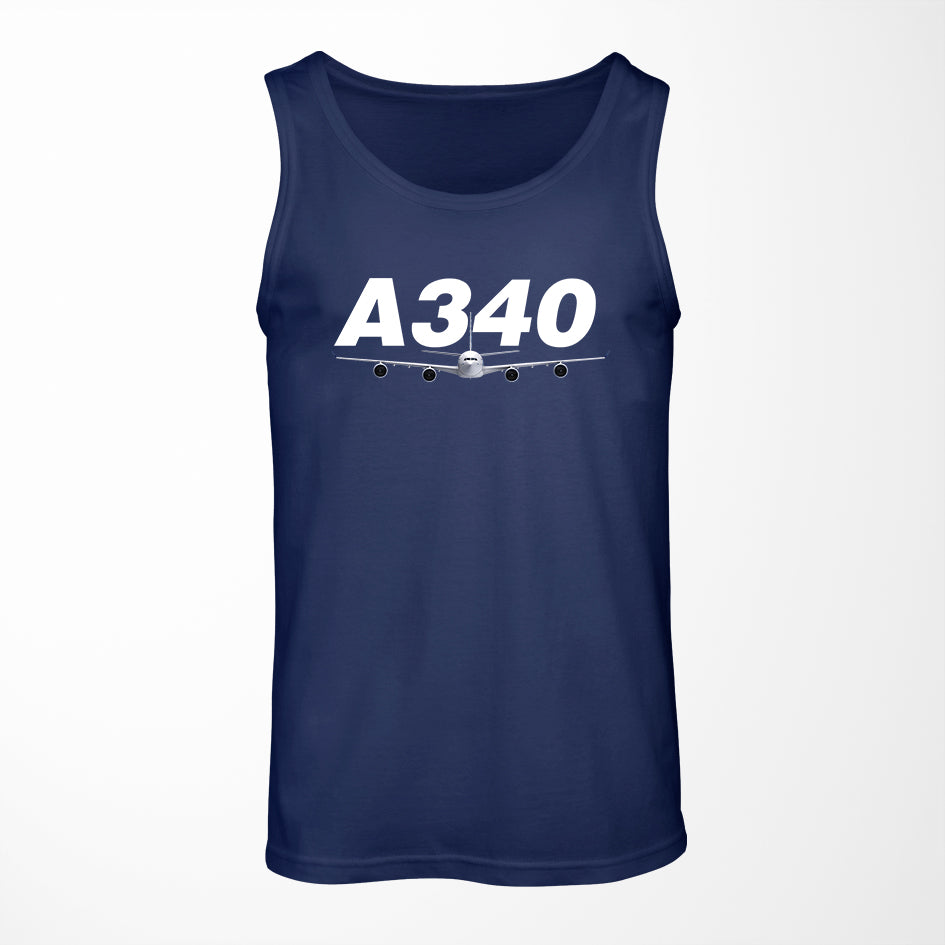 Super Airbus A340 Designed Tank Tops
