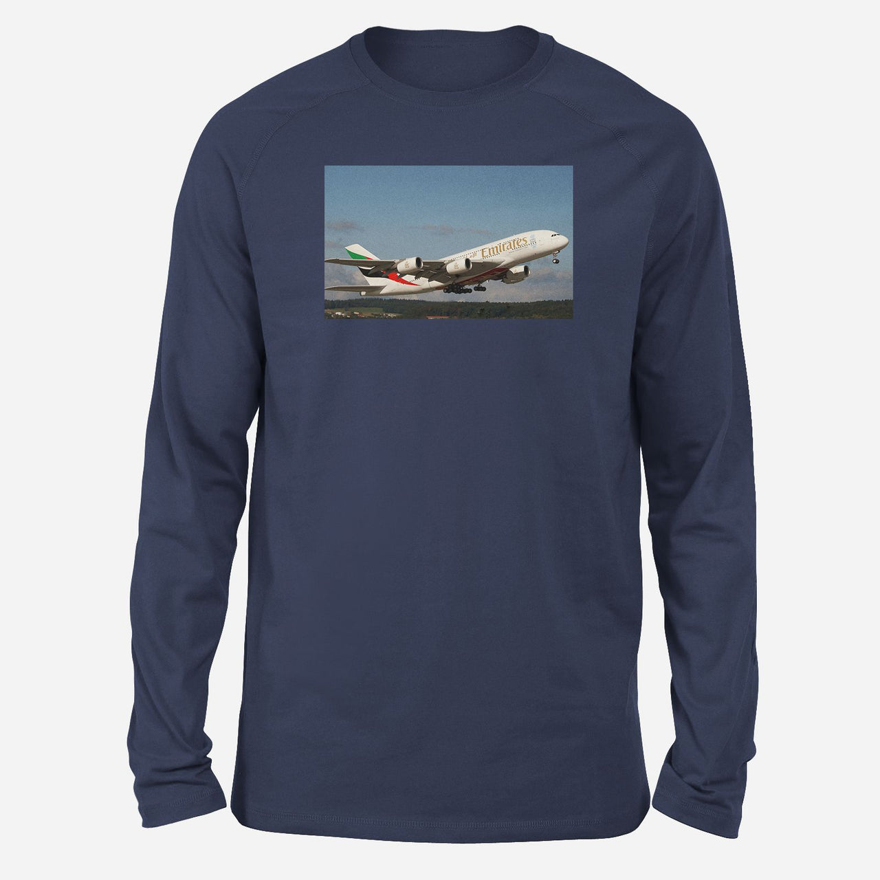 Departing Emirates A380 Designed Long-Sleeve T-Shirts