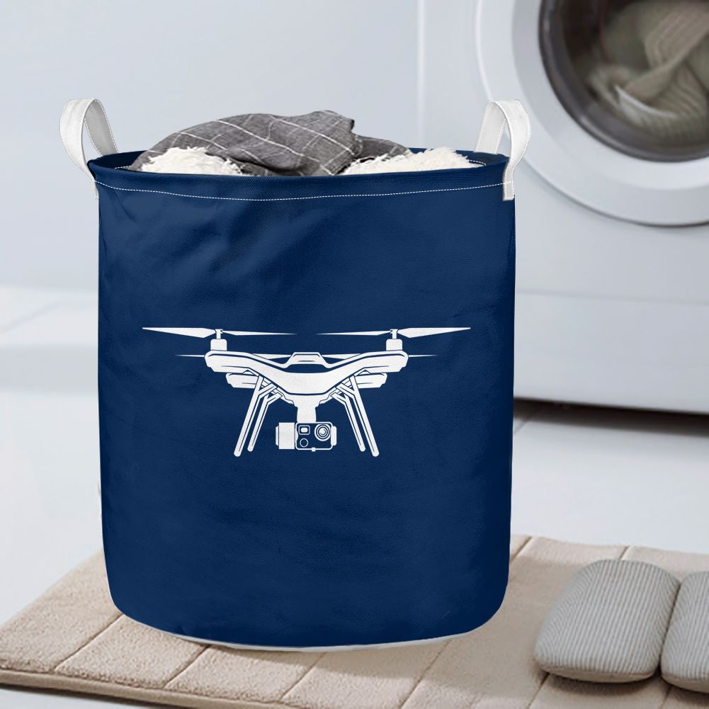 Drone Silhouette Designed Laundry Baskets