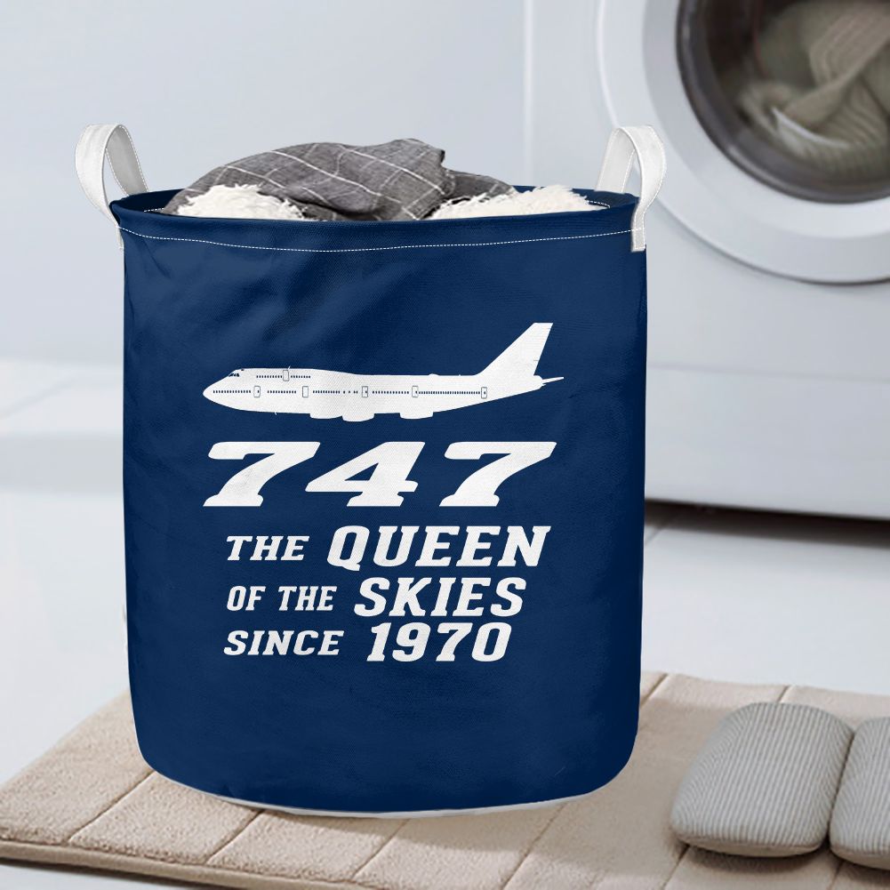 Boeing 747 - Queen of the Skies (2) Designed Laundry Baskets