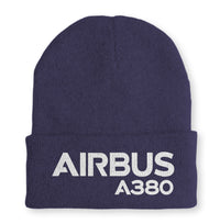 Thumbnail for Airbus A380 & Text Embroidered Beanies