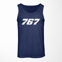 Thumbnail for 767 Flat Text Designed Tank Tops