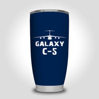 Thumbnail for Galaxy C-5 & Plane Designed Tumbler Travel Mugs