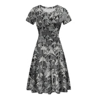 Thumbnail for Dark Coloured Airplanes Designed Women Midi Dress