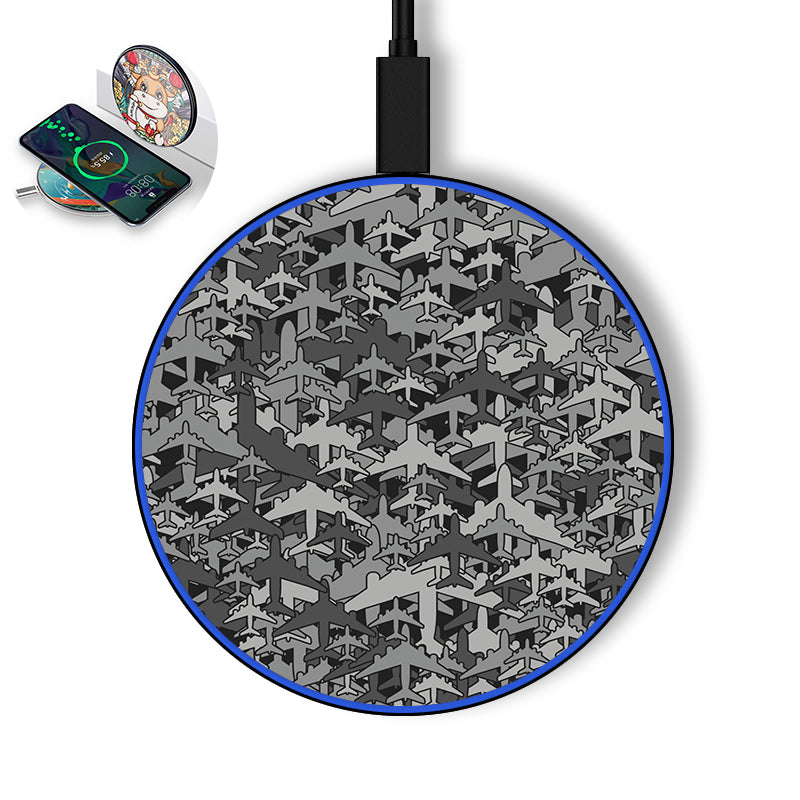 Dark Coloured Airplanes Designed Wireless Chargers