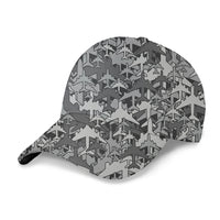 Thumbnail for Dark Coloured Airplanes Designed 3D Peaked Cap