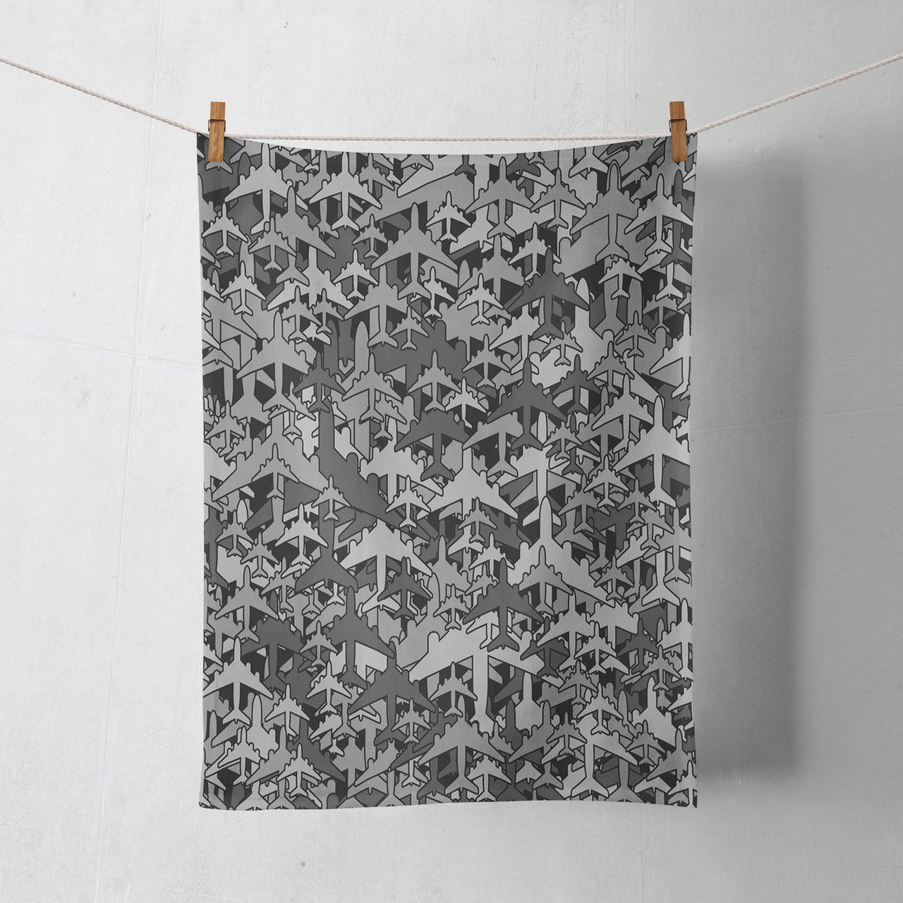 Dark Coloured Airplanes Designed Towels