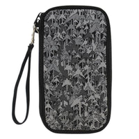 Thumbnail for Dark Coloured Airplanes Printed Pillows Designed Travel Cases & Wallets