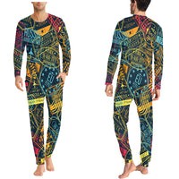 Thumbnail for Dark Coloured Passport Stamps Designed Pijamas