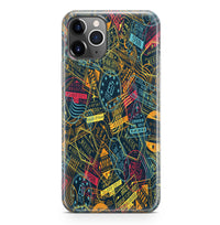 Thumbnail for Dark Coloured Passport Stamps Designed iPhone Cases