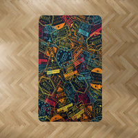Thumbnail for Dark Coloured Passport Stamps Carpet & Floor Mats