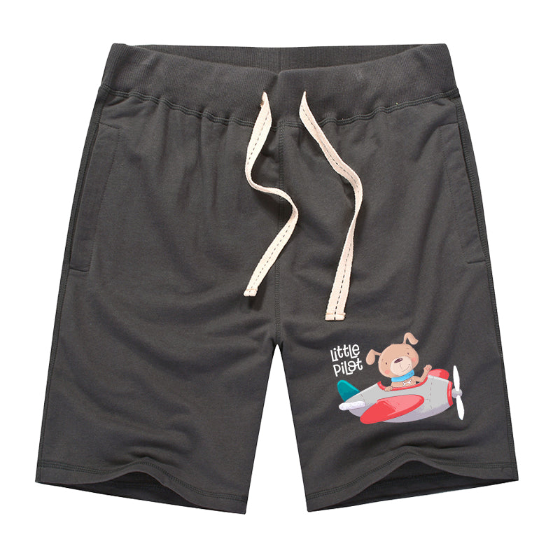 Little Pilot Designed Cotton Shorts