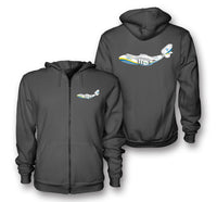 Thumbnail for RIP Antonov An-225 Designed Zipped Hoodies