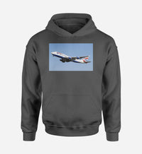 Thumbnail for Departing British Airways Boeing 747 Designed Hoodies