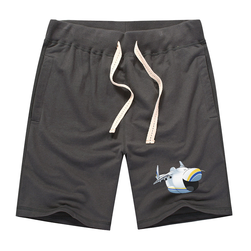 Antonov 225 Mouth Designed Cotton Shorts