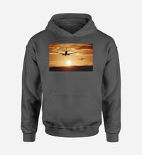 Thumbnail for Two Aeroplanes During Sunset Designed Hoodies