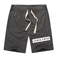Thumbnail for Cabin Crew Text Designed Cotton Shorts