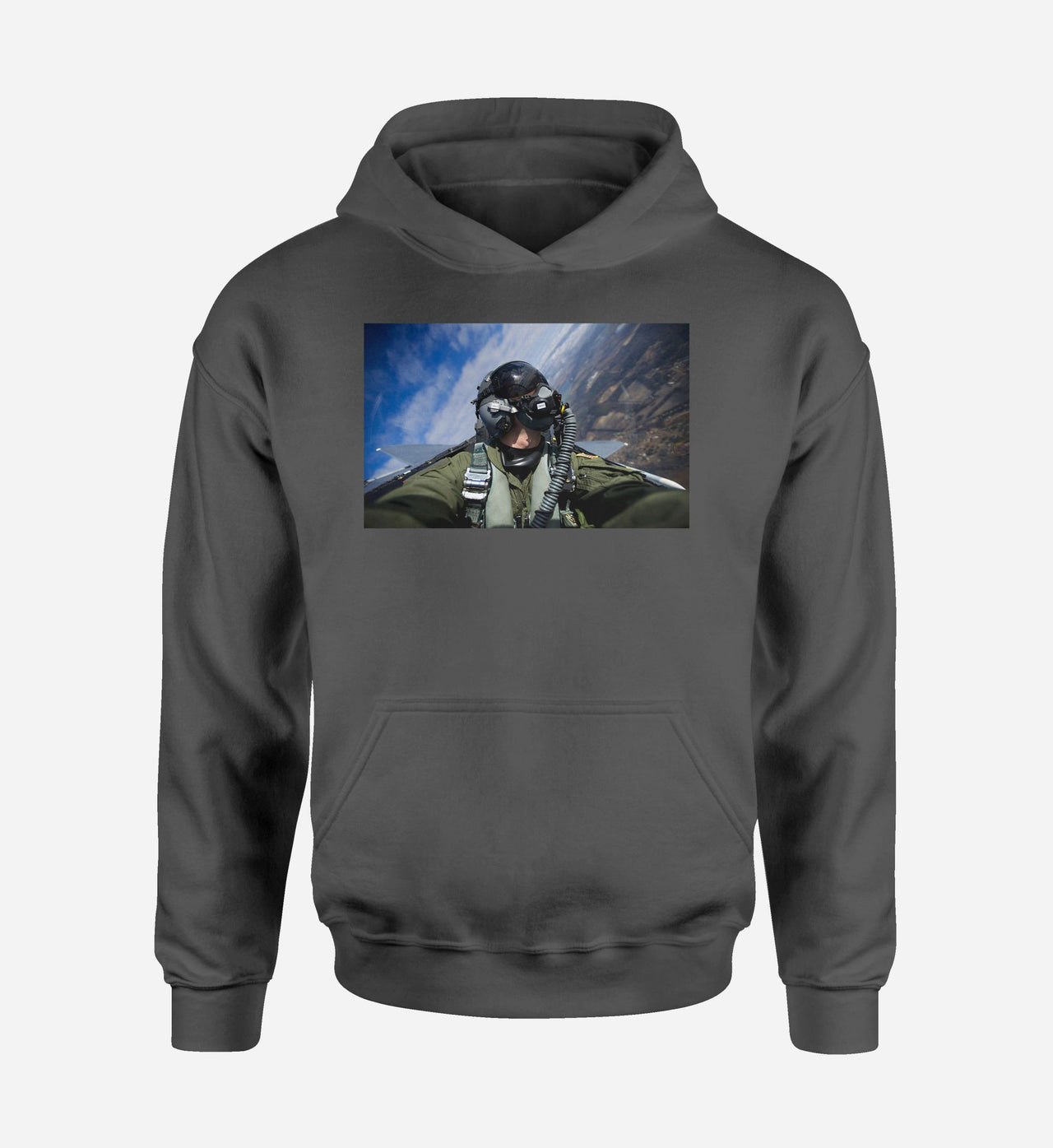 Amazing Military Pilot Selfie Designed Hoodies