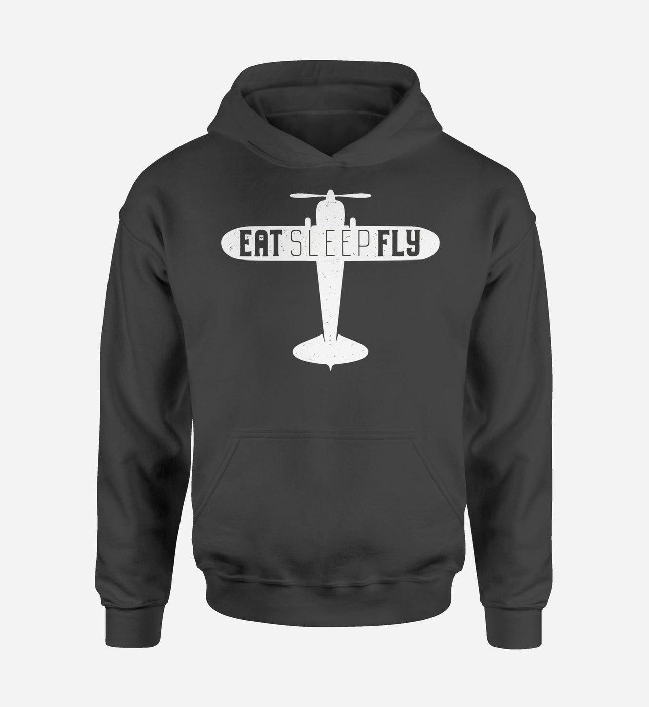 Eat Sleep Fly & Propeller Designed Hoodies