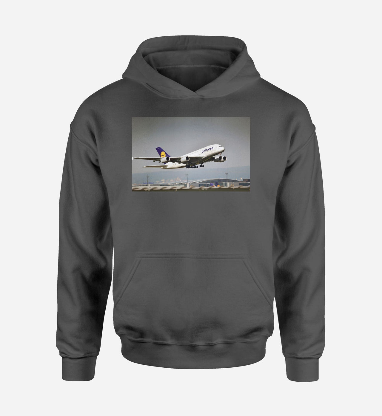 Departing Lufthansa A380 Designed Hoodies