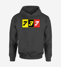 Thumbnail for Flat Colourful 737 Designed Hoodies
