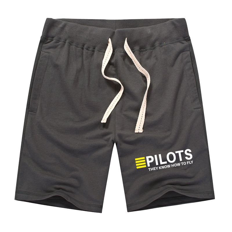 Pilots They Know How To Fly Designed Cotton Shorts