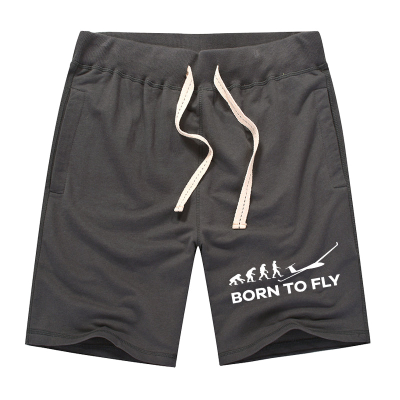 Born To Fly Glider Designed Cotton Shorts