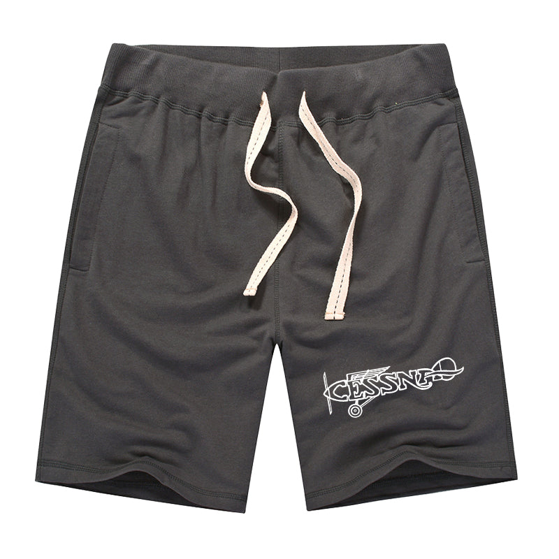 Special Cessna Text Designed Cotton Shorts
